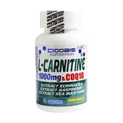 کپسول ال کارنیتین 1000 میلی گرم و کیوتن دوبیس 50 عددی Doobis L-Carnitine 1000 mg