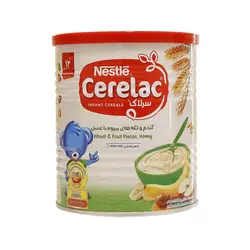 سرلاک گندم و تکه های میوه با عسل نستله ۴۰۰ گرم Nestle Cerelac Wheat, Fruit Pieces And Honey With Milk 400g