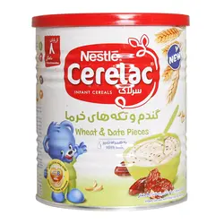 سرلاک گندم و تکه های خرما به همراه شیر نستله ۴۰۰ گرم Nestle Cerelac Wheat & Date Pieces With Milk 400g