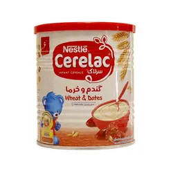 سرلاک گندم و خرما به همراه شیر نستله ۴۰۰ گرم Nestle Cerelac Wheat & Date With Milk 400g