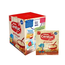 سرلاک حریره بادام به همراه شیر نستله ساشه 10 عددی Nestle Cerelac Almond with Milk