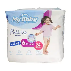 پوشک شورتی بچه پول آپ مای بی بی سایز 6 خیلی خیلی بزرگ My Baby Pull Up Size 6 Diapers