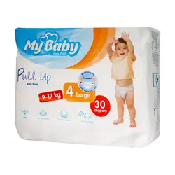 پوشک شورتی بچه پول آپ مای بی بی سایز 4 بزرگ My Baby Pull Up Baby Pant Size 4