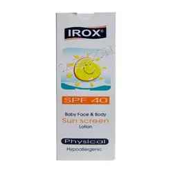 لوسیون ضد آفتاب کودک SPF40 ایروکس Irox Baby Sunscreen Lotion SPF40 60 ml