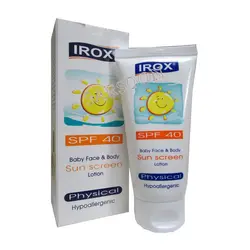 لوسیون ضد آفتاب کودک SPF40 ایروکس Irox Baby Sunscreen Lotion SPF40 60 ml