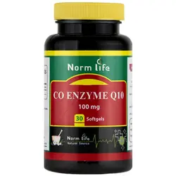 قرص کوآنزیم کیوتن 100 میلی گرم نورم لایف 60 عدد Norm Life Co-Enzyme Q10 100 mg 60 Tablets