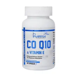 کپسول کو کیوتن و ویتامین E فارما پلاس 60 عدد Pharma Plus Co Q10 And Vitamin E