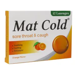 آبنبات اکالیپتوس مت کلد مناسب گلو درد و سرفه 12 عدد Mat Cold 12 Lozenges