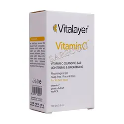 پن ویتامین C ویتالیر روشن کننده پوست 100 گرم Vitalayer Skin Lightening Pain