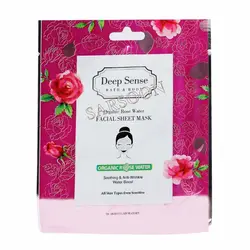 ماسک صورت نقابی گلاب دیپ سنس سی گل مناسب انواع پوست 25 میلی لیتر Seagull Deep Sense Organic Rose Water Facial Sheet Mask