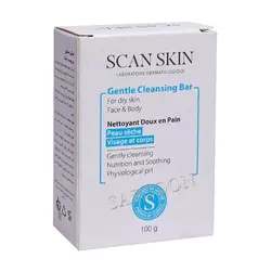 پن پوست خشک اسکن اسکین 100 گرم Scan Skin Gentle Cleansing Bar