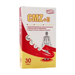 قرص کلسیم منیزیم زینک پلاس D3 های هلث 30 عدد Hi Health CMZ Plus D 30 Tablets