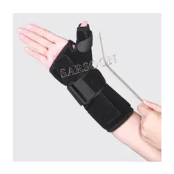 مچ بند آتل دار تک سایز (نئوپرن) (با آتل شست) طب و صنعت کد36800 Free Size Neoprene Wrist & Thumb Splint