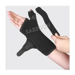 مچ بند آتل دار تک سایز (نئوپرن) (با آتل شست) طب و صنعت کد36800 Free Size Neoprene Wrist & Thumb Splint