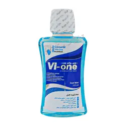 دهانشویه کامل وی وان حاوی عصاره اکالیپتوس ۳۳۰ میلی لیتر Vi-One General Mouthwash Cool Mint