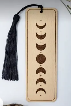 بوک مارک چوبی سوخت نگاری شده