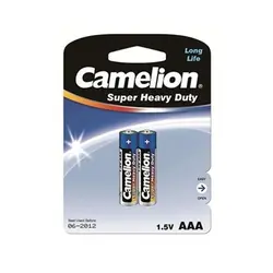 یک بسته ۲۴ عددی باتری کارتی نیم قلم Camelion Super Heavy Duty