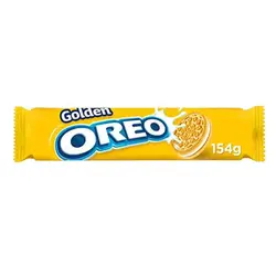 بیسکوئیت کرمدار شکلاتی اورئو گلدن OREO Golden با طعم وانیل 154 گرم