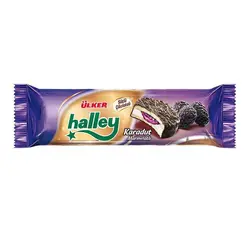 کوکی مارشملو هالی اولکر ULKER HALLEY  KARADUT شکلاتی با مغز مارمالاد توت سیاه 74 گرم