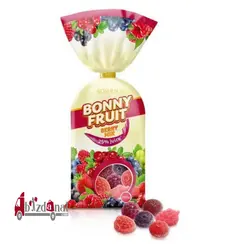 پاستیل ژله ای کادویی شکری روشن ROSHEN BONNY FRUIT میکس تمشک و توت 200 گر