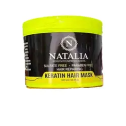 ماسک مو ایتالیایی ناتالیا Natalia Keratin Mask بدون سولفات 500 میل