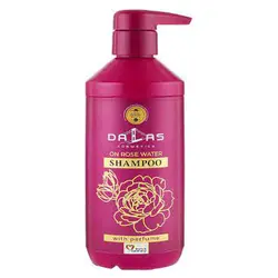 شامپو سر آلمانی دالاس DALAS ON ROSE WATER تقویت کننده مو حاوی گلاب 485 گرم
