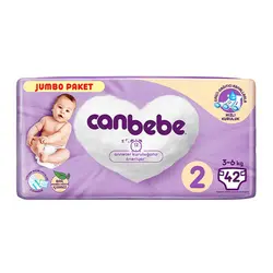 پوشک بچه جان ببه canbebe jumbo سایز 2 بسته 42 عددی