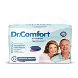 پوشک بزرگسال دکتر کامفورت Dr.Comfort Medium سایز مدیوم 30 عددی