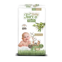 پوشک بیبی تورکو baby turco سایز 2 تعداد 42 عدد