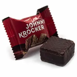 ویفر شکلات پذیرایی  Roshen johnny krockers جانی کراکرز روشن با طعم شکلاتی قرمز