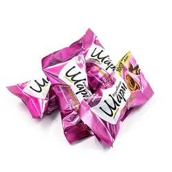ویفر شکلات واپم صورتی ABK Royal Charm ویفر گل سرخ با مغز کرم شکلاتی