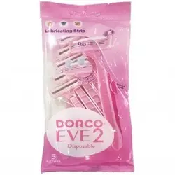 تیغ خود تراش 2 لبه زنانه دورکو Dorco EVE 2 Disposable بسته 5 عددی