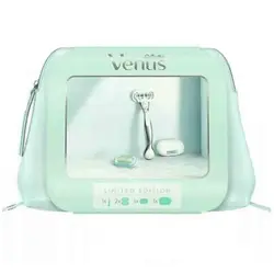 ست هدیه ژیلت زنانه ونوس Gillette Venus تیغ/تیغ و کاور/کیف لوازم آرایش پلاتینیوم