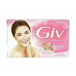صابون جیو مالزی صورتی Giv  Sensual Beauty با رایحه گل رز بسته 4 عددی 560 گرم