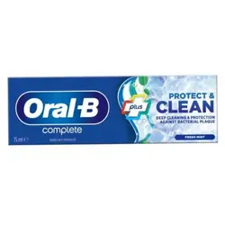خمیر دندان اورال بی Oral-B Plus Protect & clean حجم 75 میل