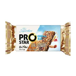 سریال بار غلات و آجیل حاوی عسل طبیعی پرواستار PRO STAR CEREAL BAR جو پرک، کنجد، کشمش، بادام زمینی، گندم حجیم شده، شاهدانه 35 گرم