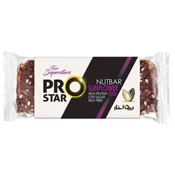 نات بار تخمه آفتابگردان پرواستار PRO STAR SUNFLOWER SEED حاوی تخمه آفتابگردان  و شاهدانه 35 گرم