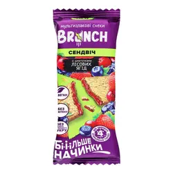 غلات بار رژیمی برانچ Brunch Forest Berries با مغز انواع توت و تمشک 56 گرم