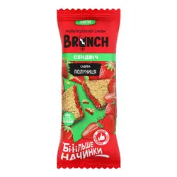 غلات بار رژیمی برانچ Brunch Strawberry با مغز توت فرنگی 56 گرم