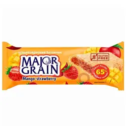 غلات بار مغزدار اکراینی میجور گرین Major Grain با طعم انبه و توت فرنگی 40 گرم