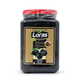 زیتون سیاه لوراس Loras دانه درشت 900 گرم