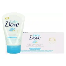 کرم هلندی مرطوب کننده و ضد لک کودک داو Dove nappy cream با رطوبت غنی شده 45 میل