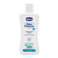 محلول پاک کننده ایتالیایی Chicco Baby Moments Intimate Cleanser چیکو ژل ضد حساسیت نقاط حساس نوزادان دختر 200 میل