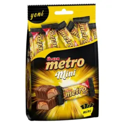 بسته مینی شکلات مترو  Metro Mini اولکر وزن 102 گرم