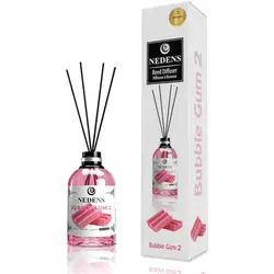 خوشبو کننده هوا ندنس Nedens Reed Diffuser  Bubble Gum 2 با رایحه آدامس حباب دار 110 میل