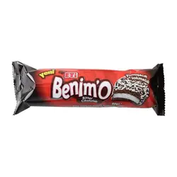 بیسکوئیت اتی بنیمو ETI Benimo bitter cikolatali با روکش شکلات تلخ نارگیلی و مغز مارشمالو 80 گرم