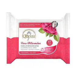 دستمال مرطوب آرایشی سون کوئین Queen 7 Rose مناسب پوست معمولی و چرب بسته 27 عددی