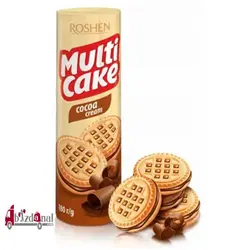 بیسکوئیت کرمدار RUSHEN MULTI CAKE روشن مولتی کیک با کرم شکلات 180 گرم