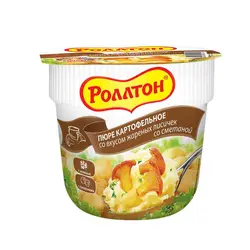 پوره سیب زمینی رولتون Rollton Yeralma Pýuresi با قارچ سرخ شده و سس ترش 40 گرم