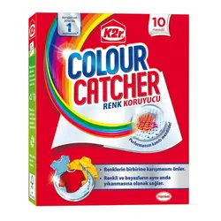دستمال محافظ رنگ ماشین لباسشویی اتریشی کالر کچر Colour Catcher K2r تعداد 10 عددی